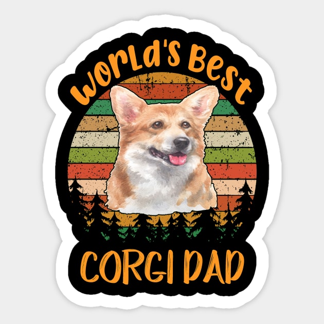 World'S Best Corgi Dad (293) Sticker by Darioz